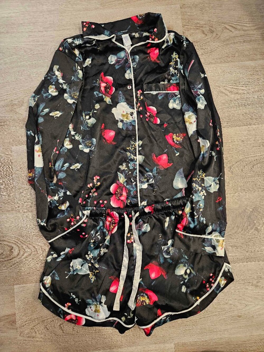 Stars Above Floral Pajama Set, Size Small